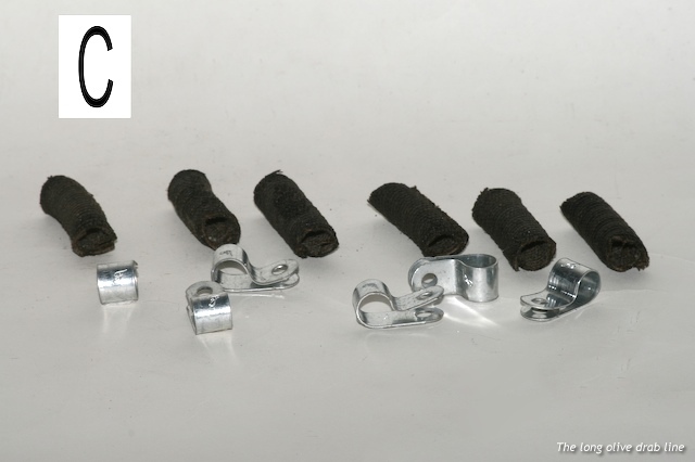 fuel line clips set for ford gpw