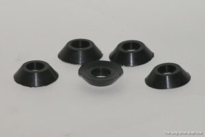 valve stem rubber bushings, set of 5